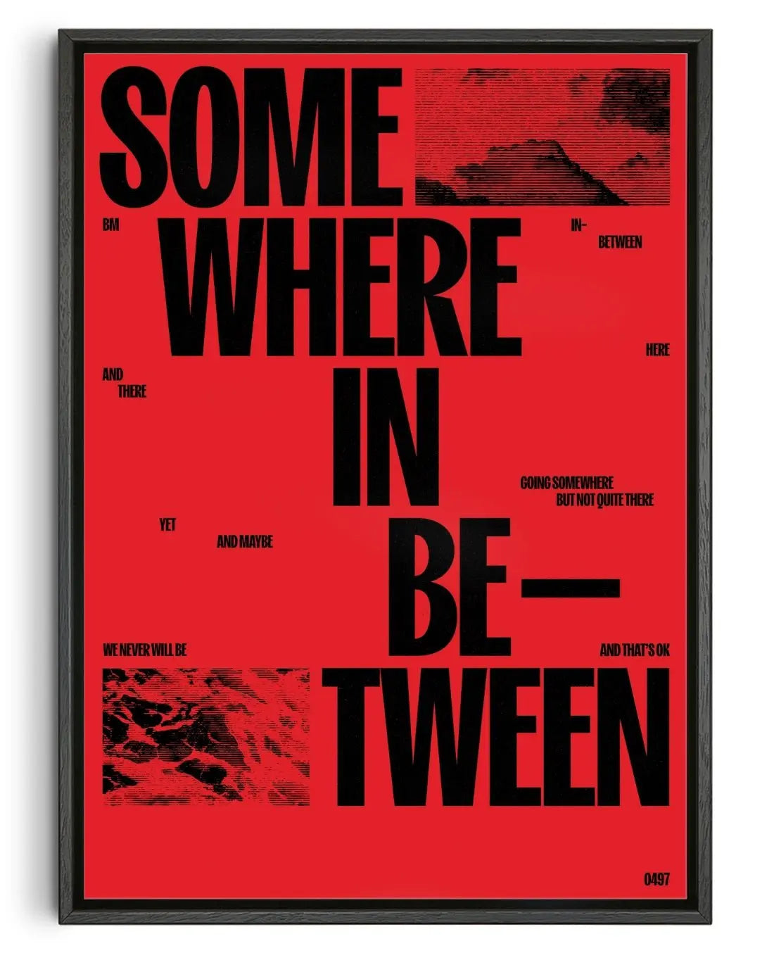 SOMEWHERE IN BETWEEN contemporary wall art print by Brad Mead - sold by DROOL