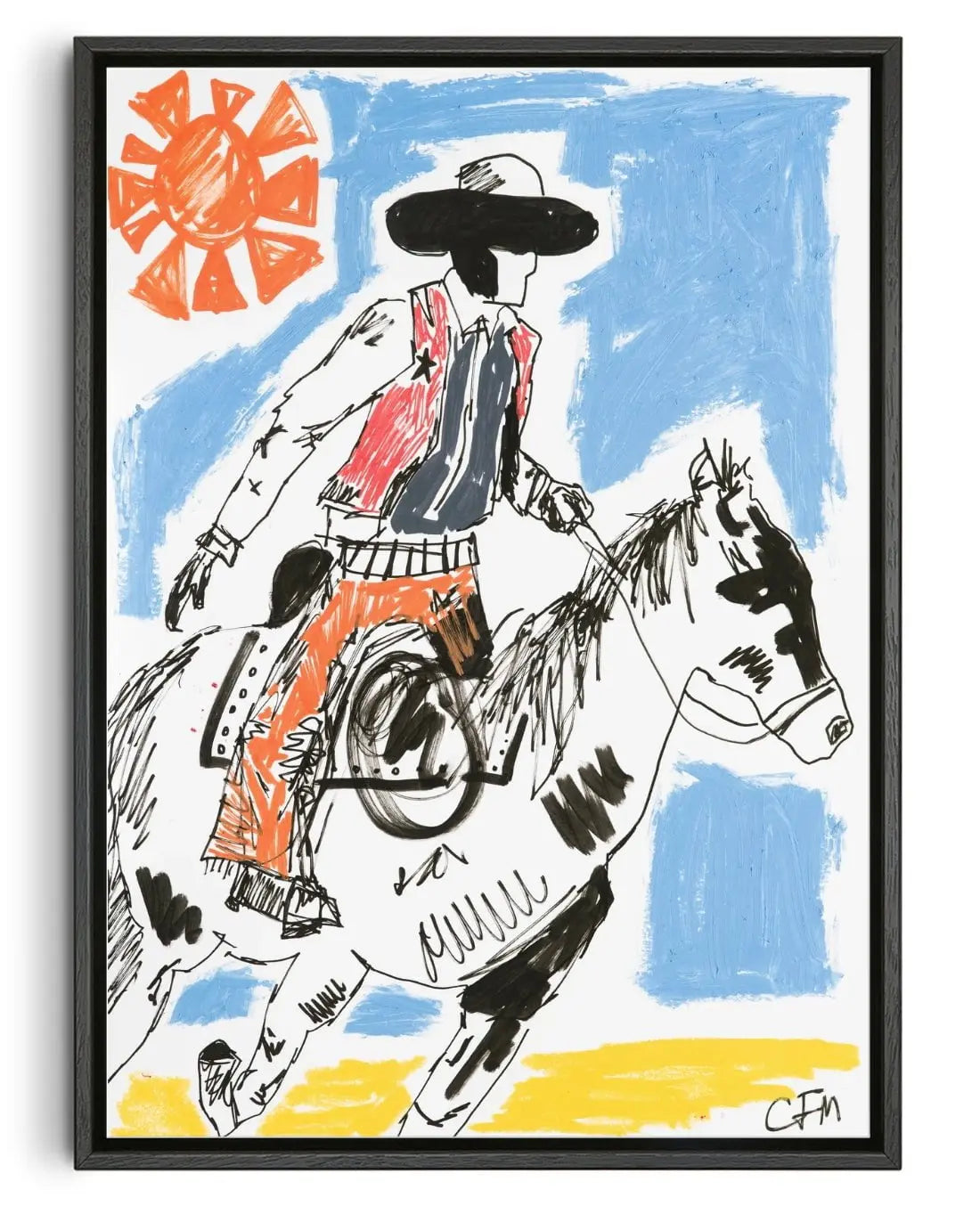 Rapid contemporary wall art print by Caitlin Flood-Molyneux - sold by DROOL