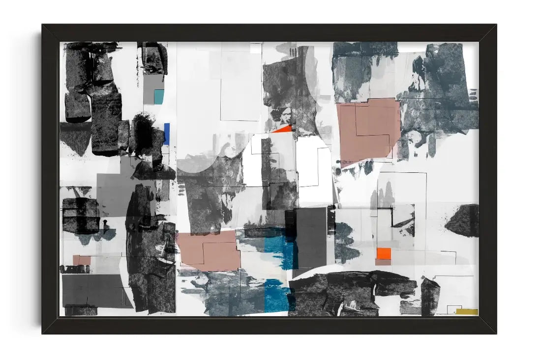 Modernist Collage Elements 1 contemporary art print by cartissi - sold by DROOL