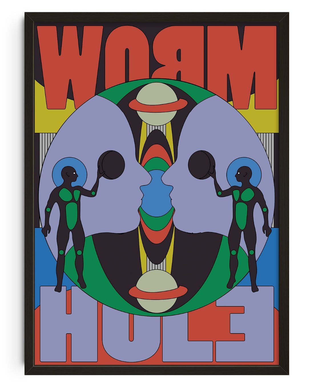 Worm Hole contemporary wall art print by Reza Hasni - sold by DROOL