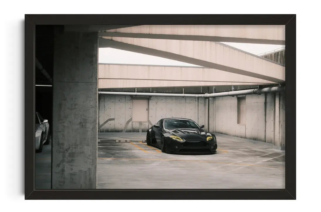 Carbon Aston Martin contemporary art print by Chris Konrad - sold by DROOL