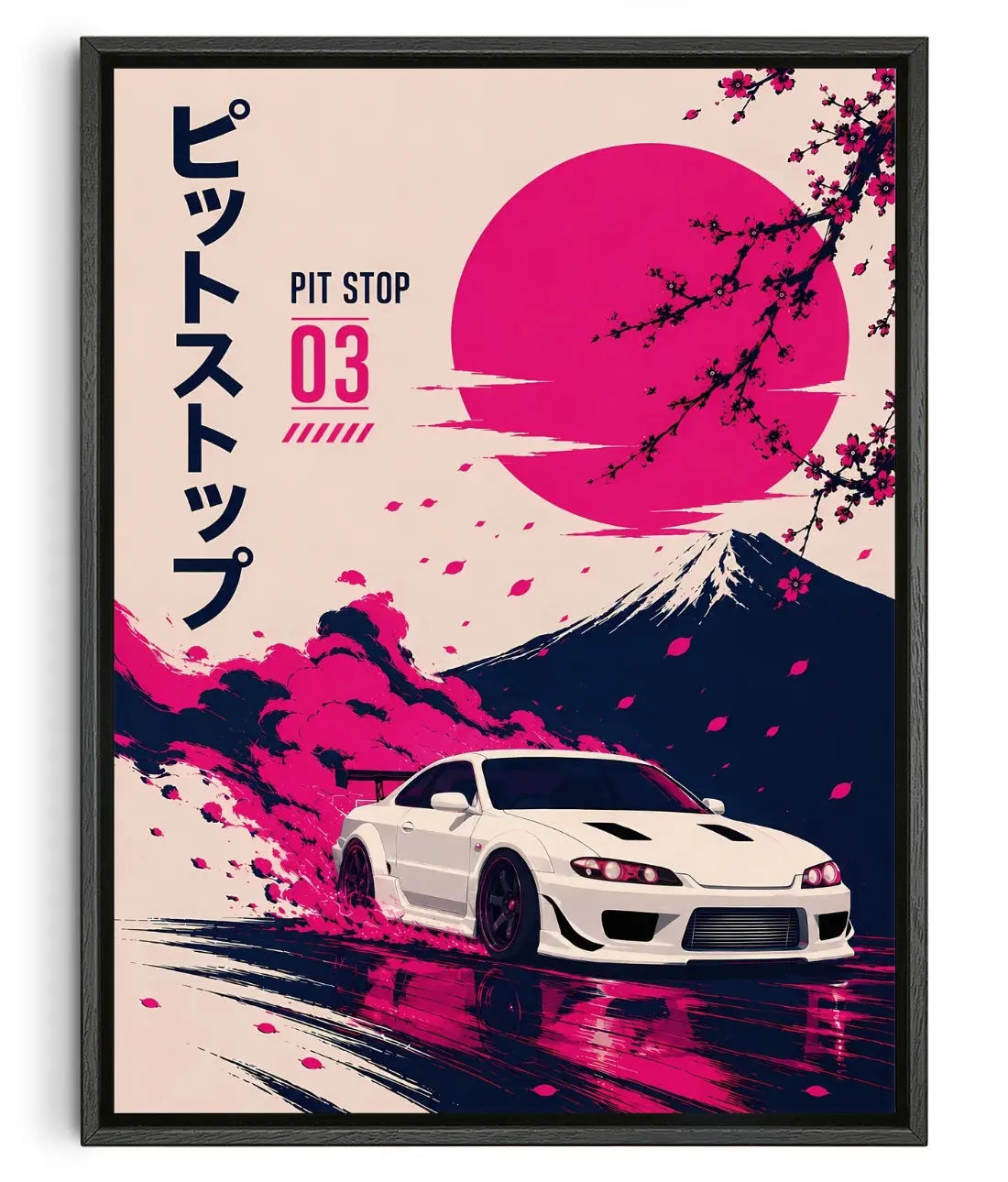 PIT STOP no.3 contemporary canvas print by MelancholyMachinations - sold by DROOL