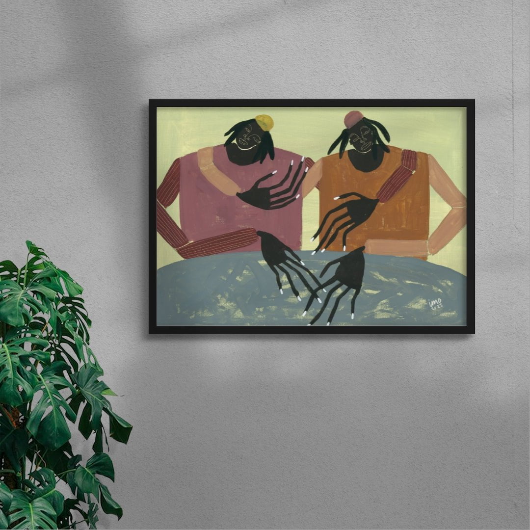Together No.2 contemporary wall art print by Studio IMO - sold by DROOL