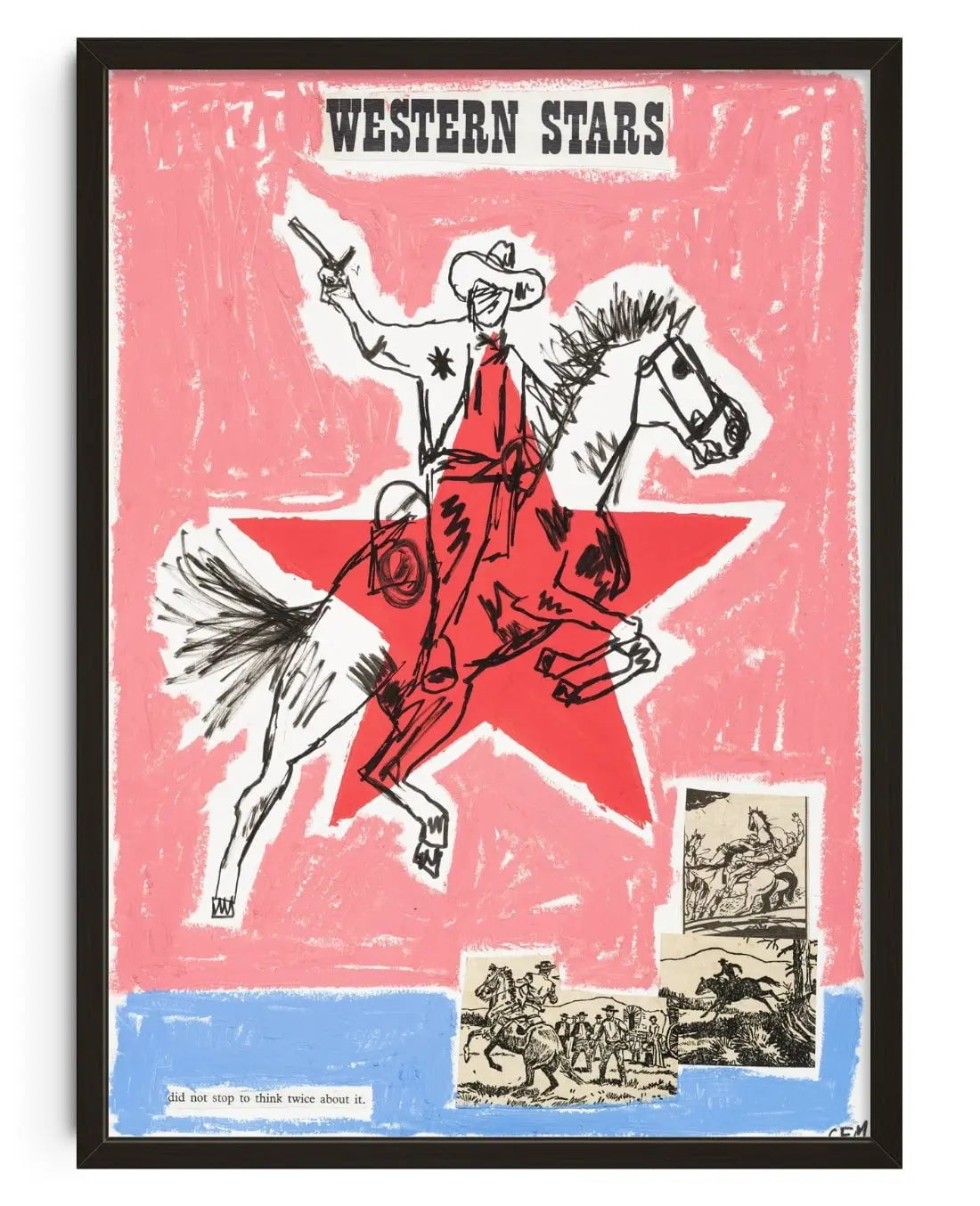 Western Stars contemporary wall art print by Caitlin Flood-Molyneux - sold by DROOL