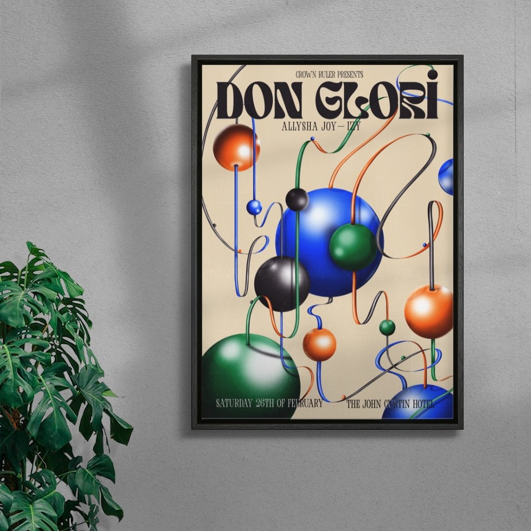 Don Glori at The Curtin contemporary wall art print by Rowena Lloyd - sold by DROOL