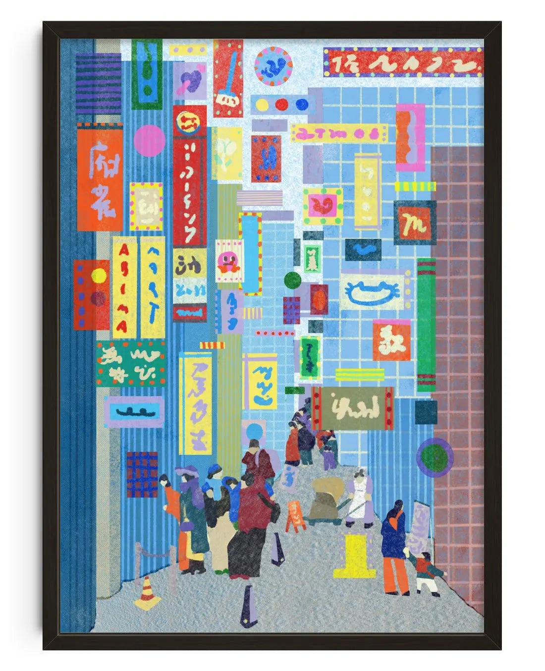 Shinjuku contemporary art print by Lily Kong - sold by DROOL