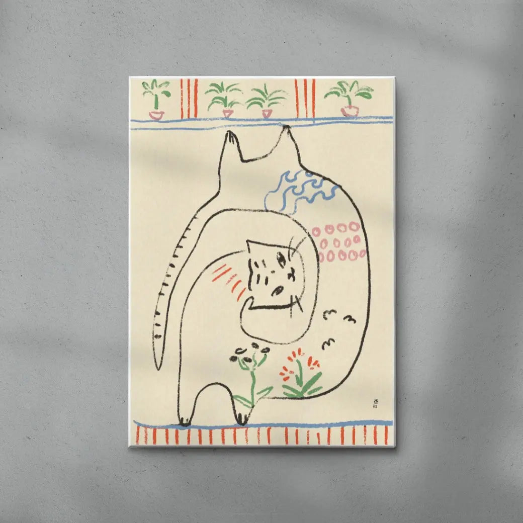Playful Cats Illustration