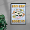 Dog Eat Dog World contemporary wall art print by My Sunbeam - sold by DROOL