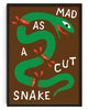 MAD AS A CUT SNAKE contemporary wall art print by Max Blackmore - sold by DROOL