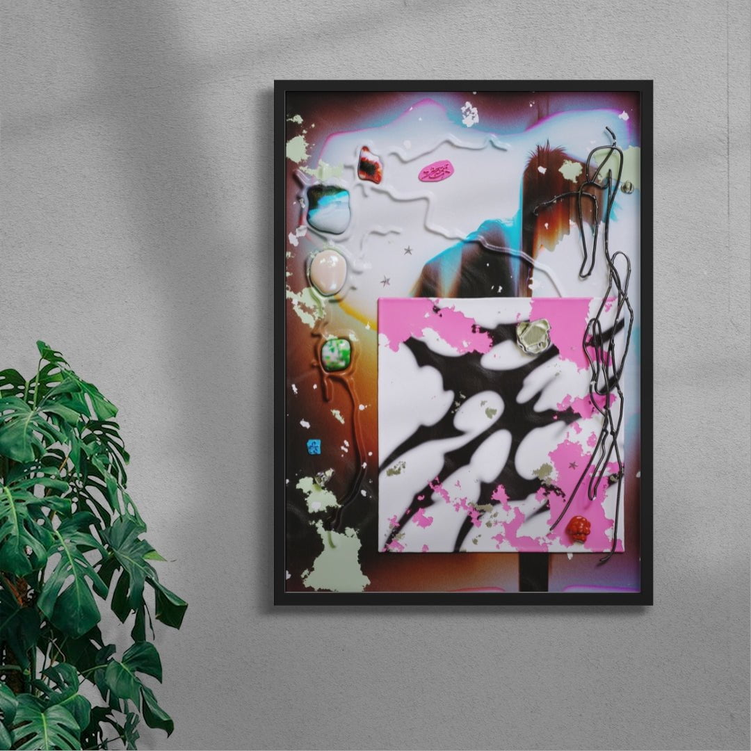 Running Away contemporary wall art print by Kitasavi - sold by DROOL