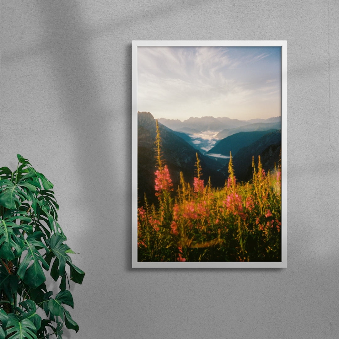 Wildflower contemporary wall art print by Jade Stephens - sold by DROOL