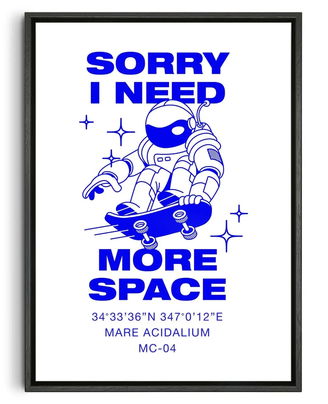 Sorry I Need More Space contemporary wall art print by Marcello Pisano - sold by DROOL