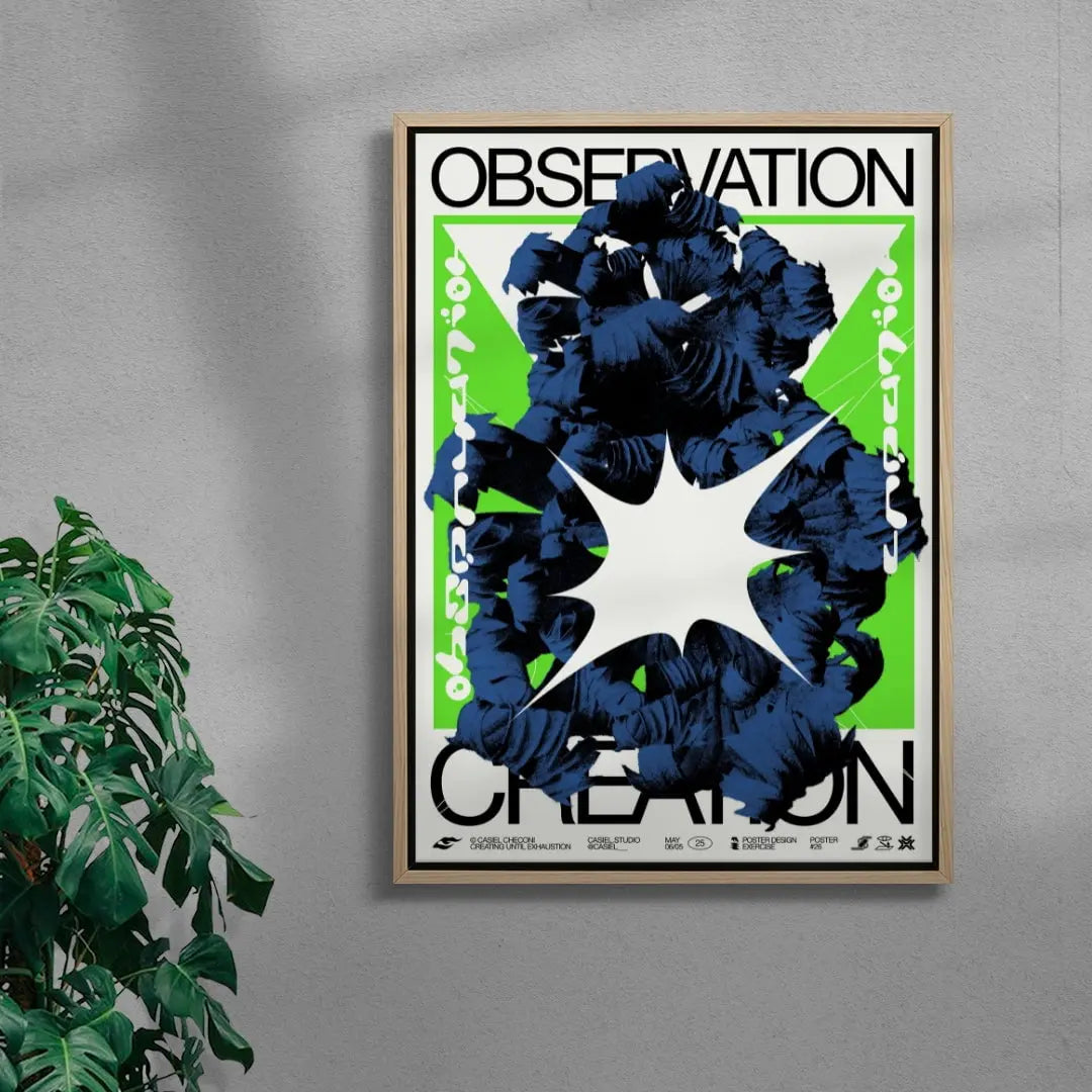 Observation Creation contemporary wall art print by Casiel Checoni - sold by DROOL