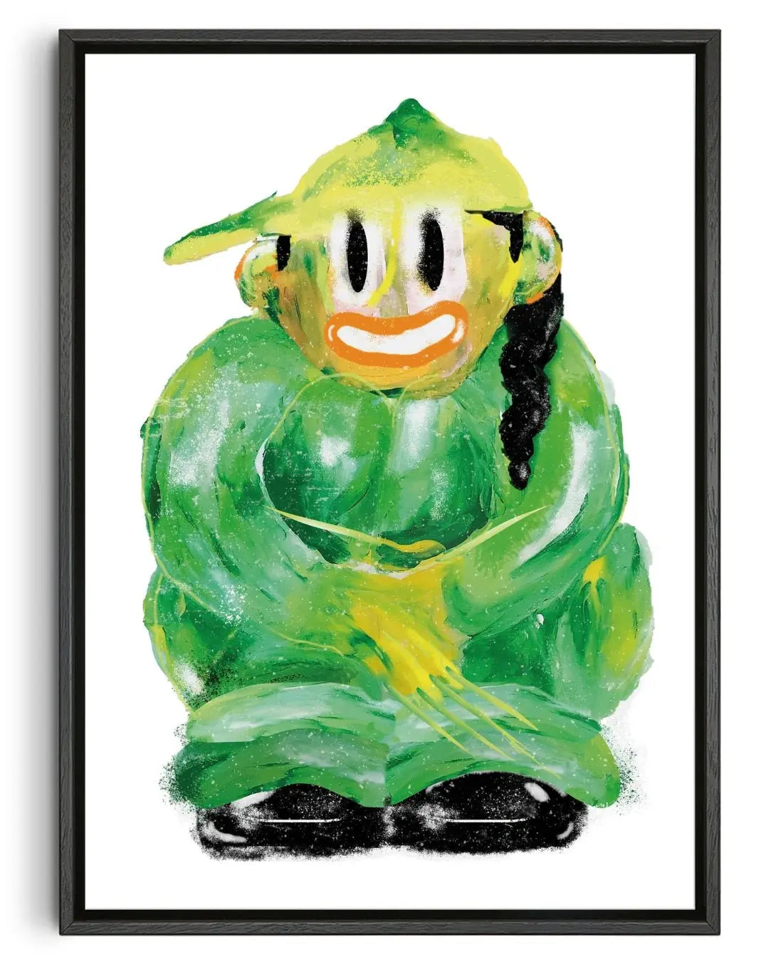 Girl contemporary wall art print by Amelie Goeppel - sold by DROOL
