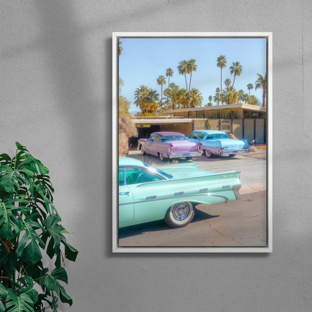 Palm Springs Paradise contemporary wall art print by Deston Isas - sold by DROOL