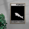FORGET EVERYTHING contemporary wall art print by Brad Mead - sold by DROOL