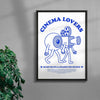 Cinema Lovers contemporary wall art print by Carilla Karahan - sold by DROOL