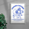 Cinema Lovers contemporary wall art print by Carilla Karahan - sold by DROOL