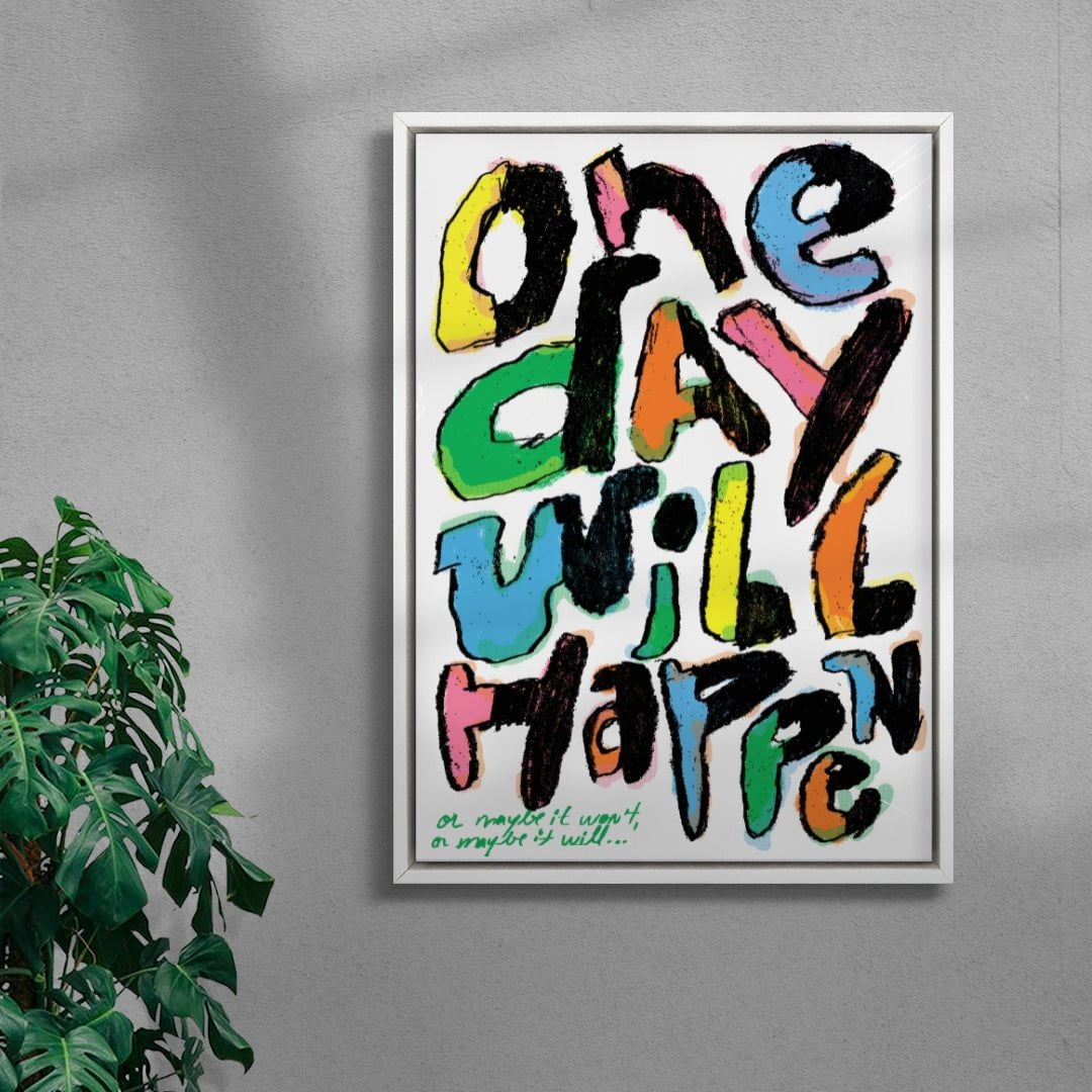 Uncertainty contemporary wall art print by Jorge Santos - sold by DROOL