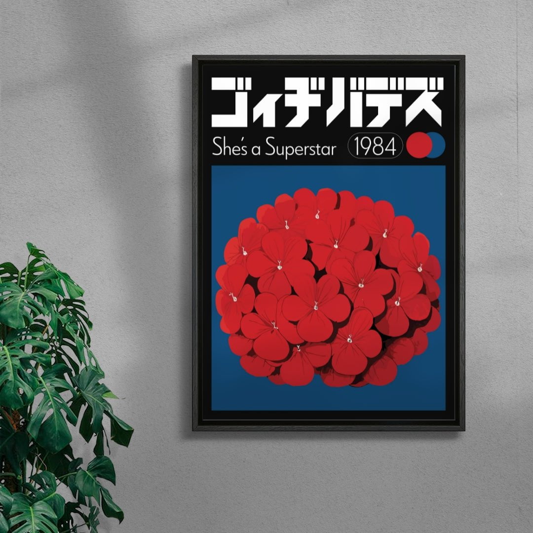 Superstar contemporary wall art print by George Kempster - sold by DROOL