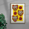 Electric Tigers contemporary wall art print by Kwonny - sold by DROOL