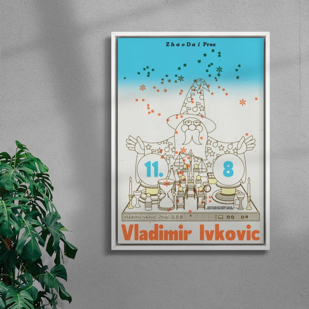 Zhao Dai pres. Vladimir Ivkovic contemporary wall art print by MENSLIES - sold by DROOL
