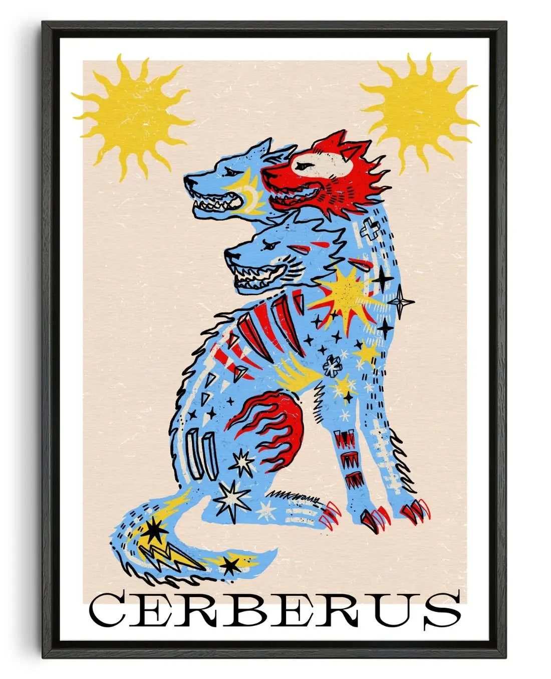 Cerberus II contemporary wall art print by Kwonny - sold by DROOL