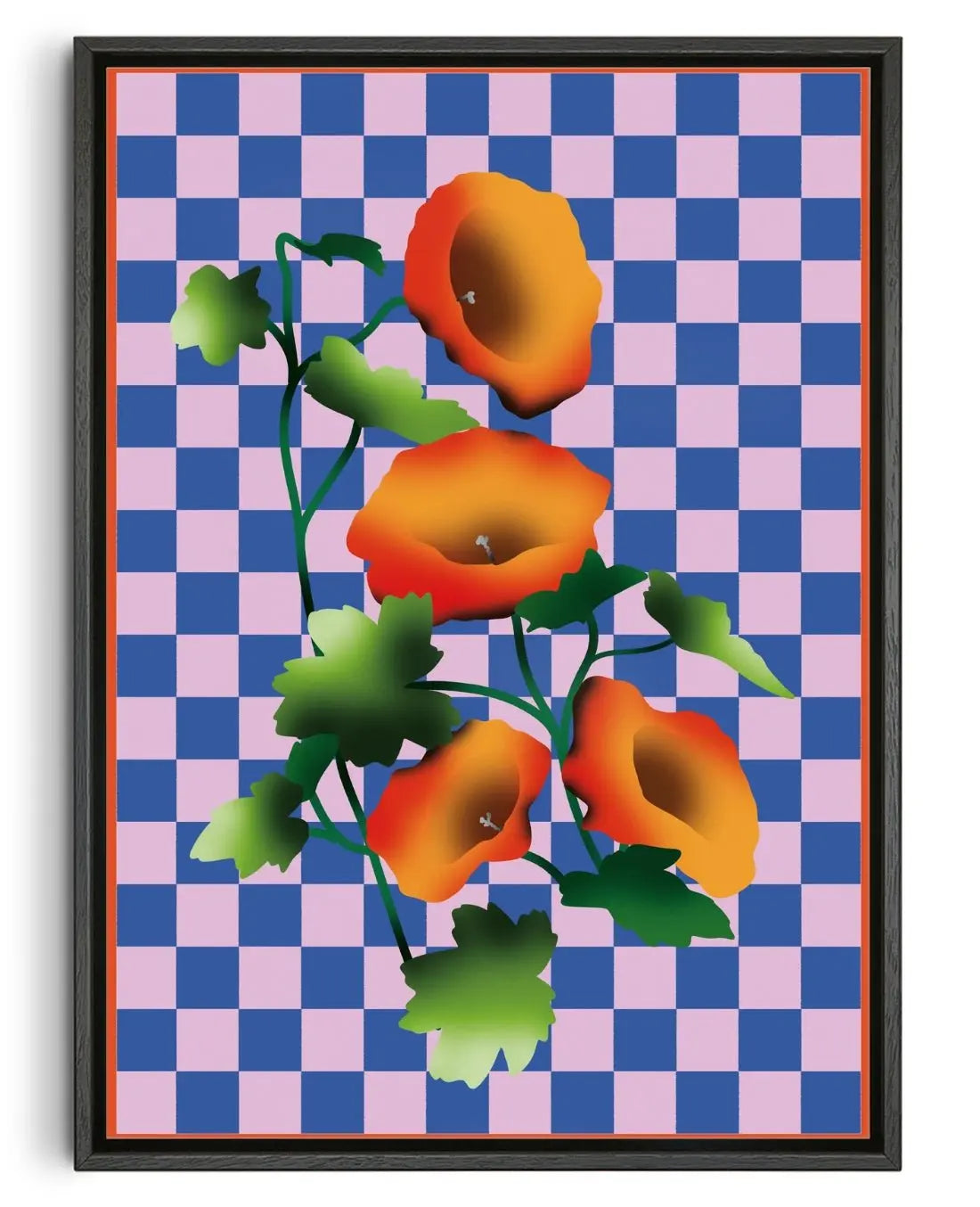 Japanese Flowers (2) contemporary wall art print by Will Da Costa - sold by DROOL
