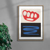 Knuckles contemporary wall art print by DROOL Collective - sold by DROOL