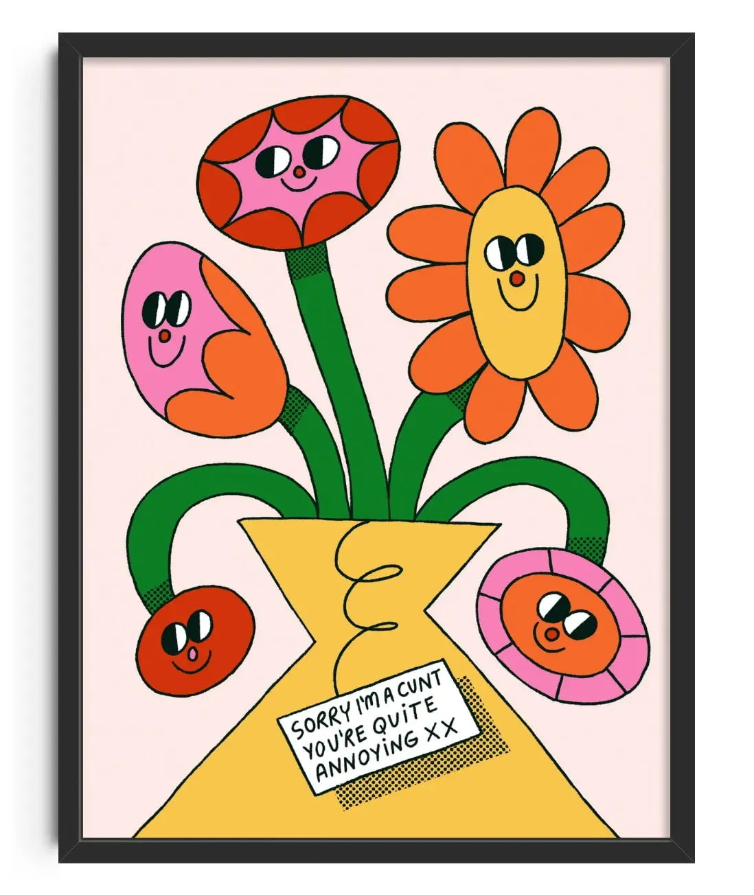 Flowers contemporary wall art print by Bianca Beneduci Assad - sold by DROOL