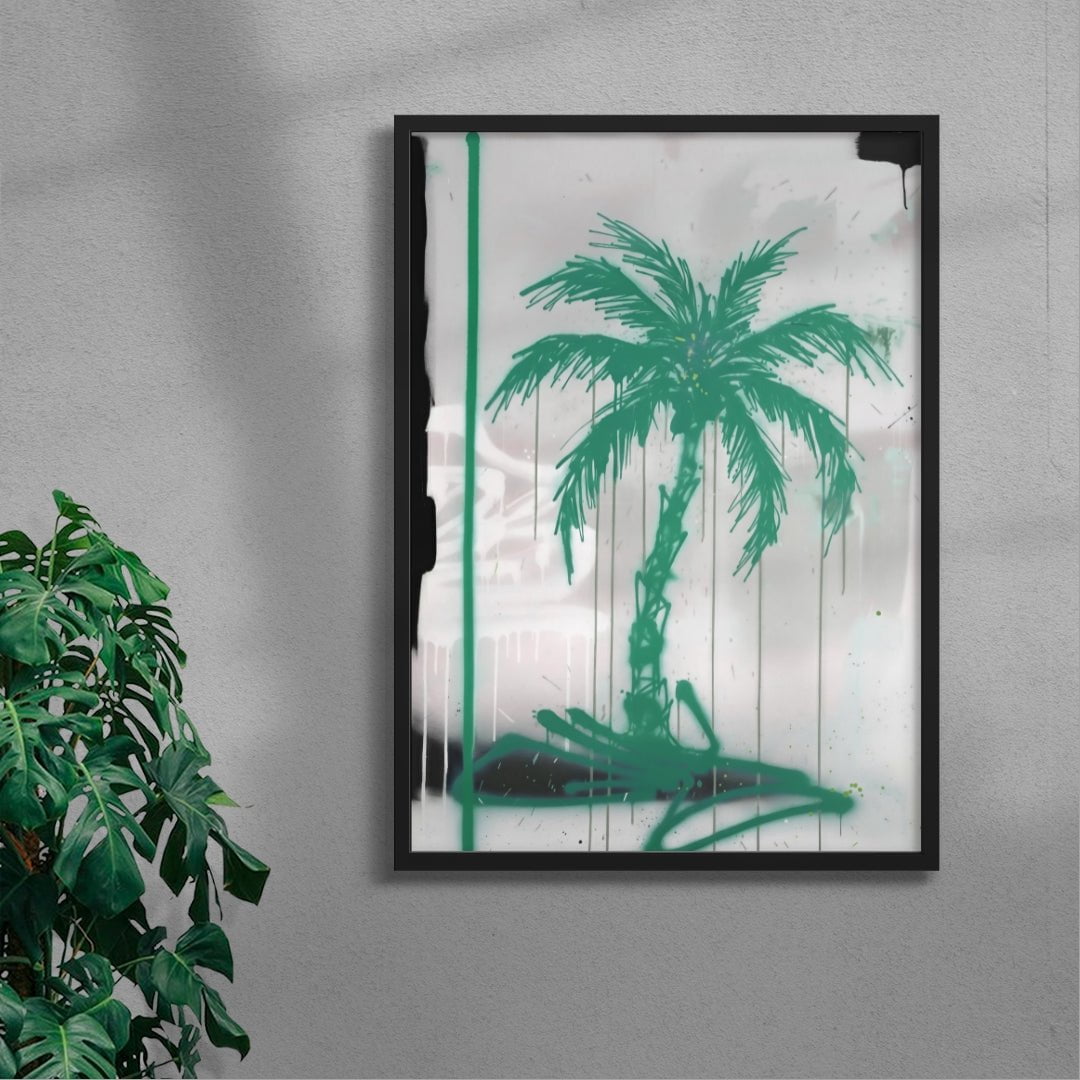 Palm’s Spaghetti contemporary wall art print by Dom Russo - sold by DROOL