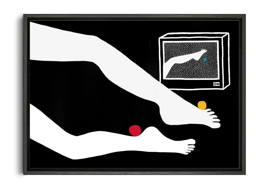 TV Sport contemporary wall art print by Johanna Noack - sold by DROOL