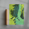Takachiho Gorge contemporary wall art print by Lily Kong - sold by DROOL