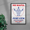 No Mafia contemporary wall art print by Alessio Trudu - sold by DROOL