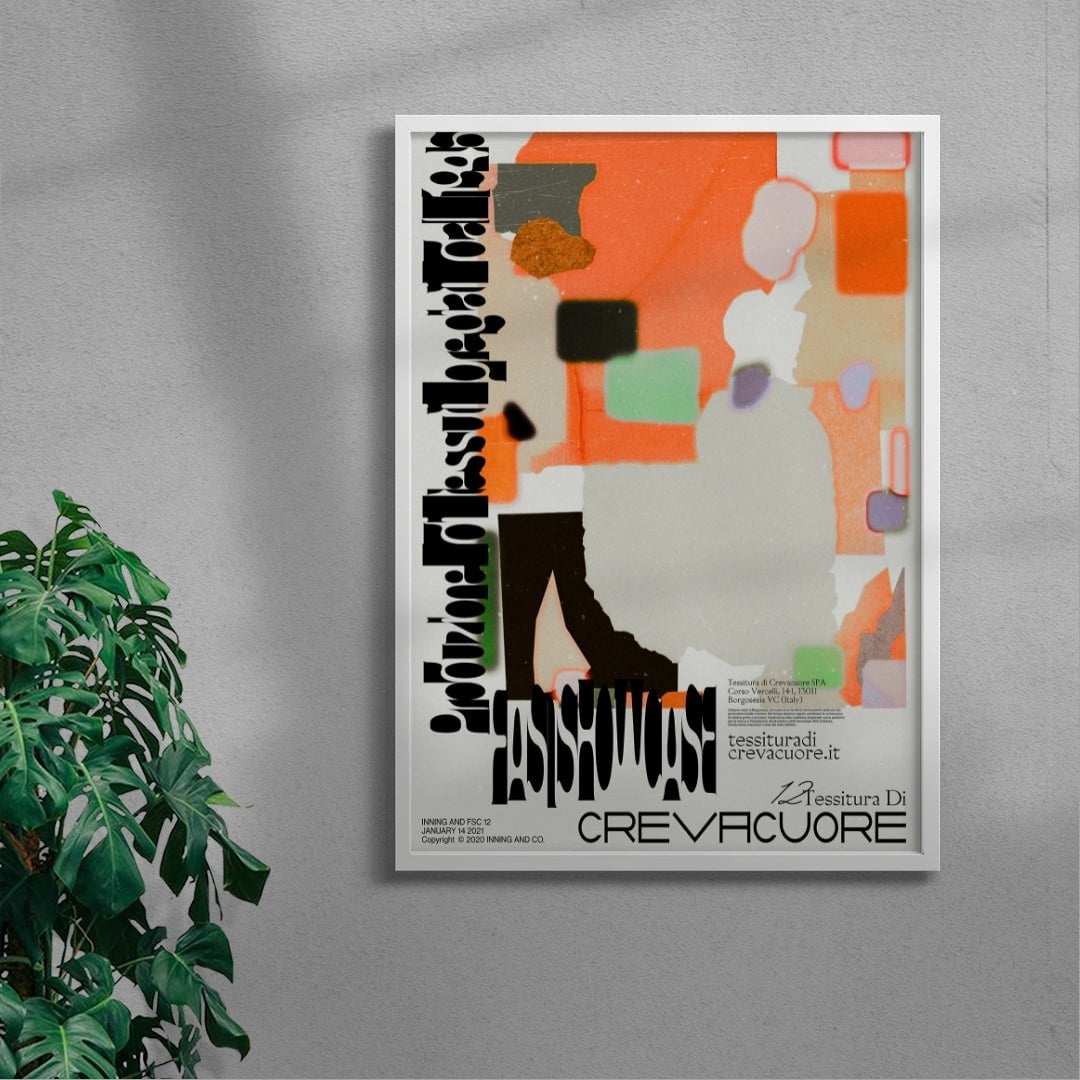 Crevacuore contemporary wall art print by Hui Hwang - sold by DROOL