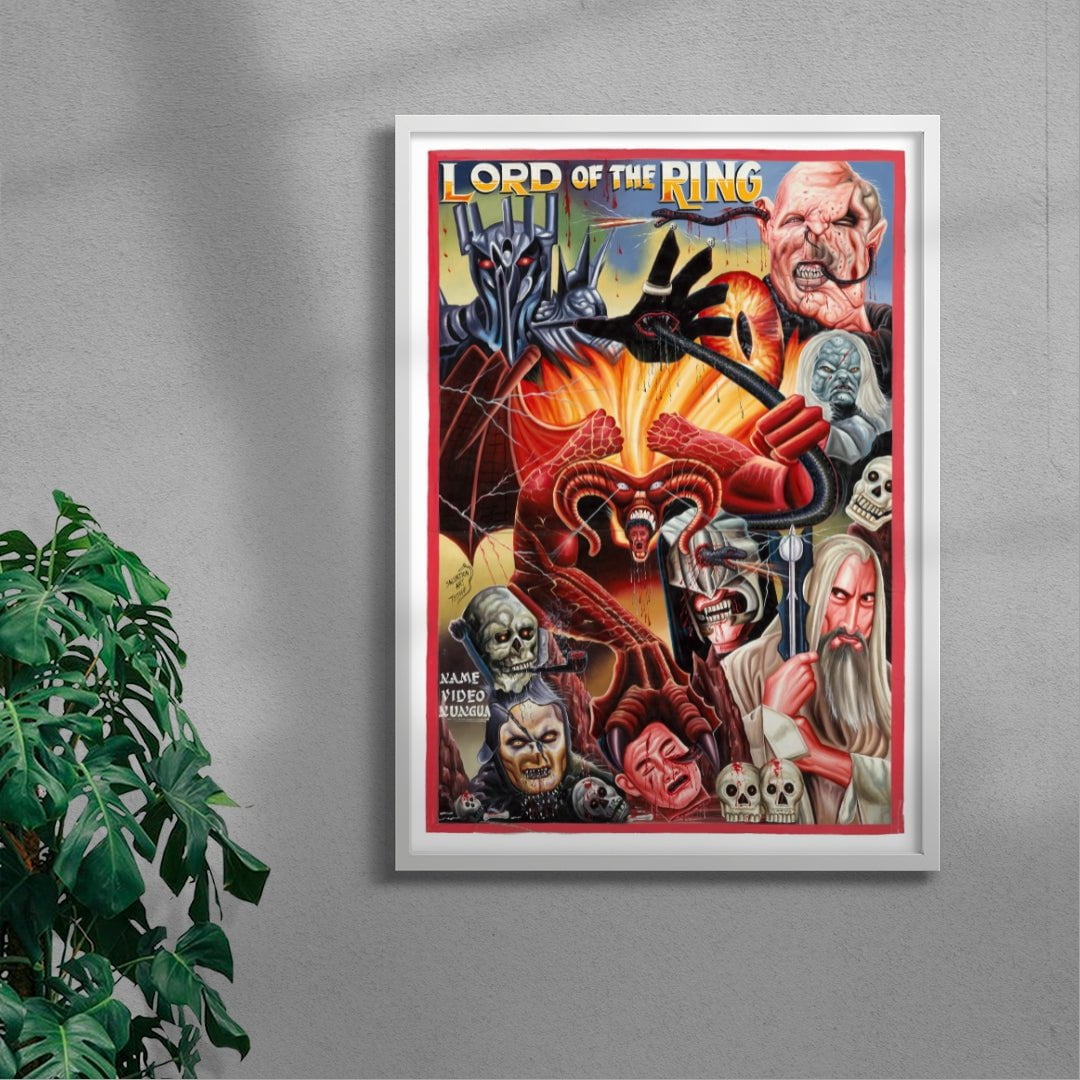 Lord of the Rings contemporary wall art print by Deadly Prey - sold by DROOL