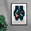 Loose Face contemporary wall art print by David Vanadia - sold by DROOL