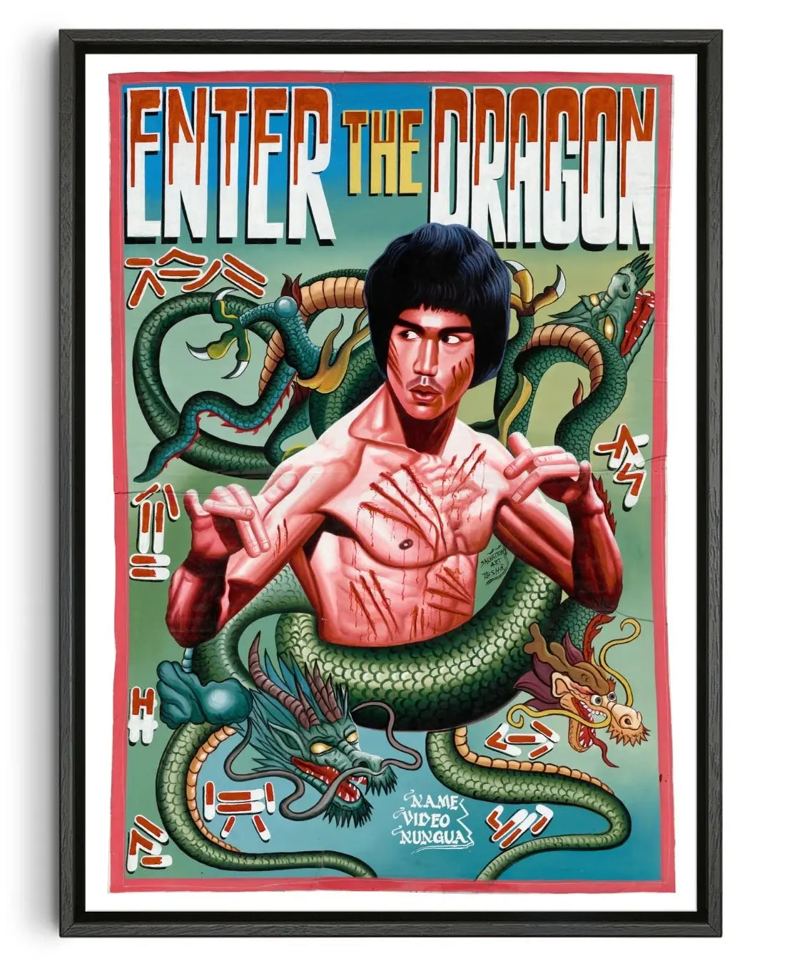 Enter the Dragon contemporary wall art print by Deadly Prey - sold by DROOL