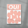 Oui contemporary wall art print by Sara Cristina Moser - sold by DROOL