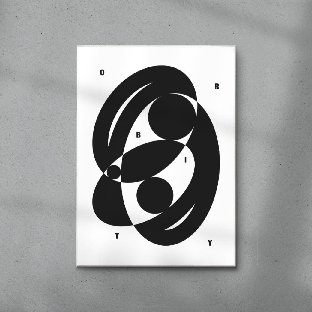 ORBITY contemporary wall art print by Przemek Bizoń - sold by DROOL