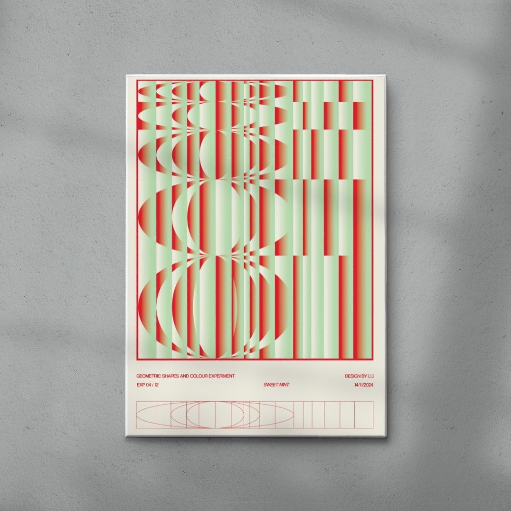 Sweet Mint contemporary wall art print by Coveposter - sold by DROOL