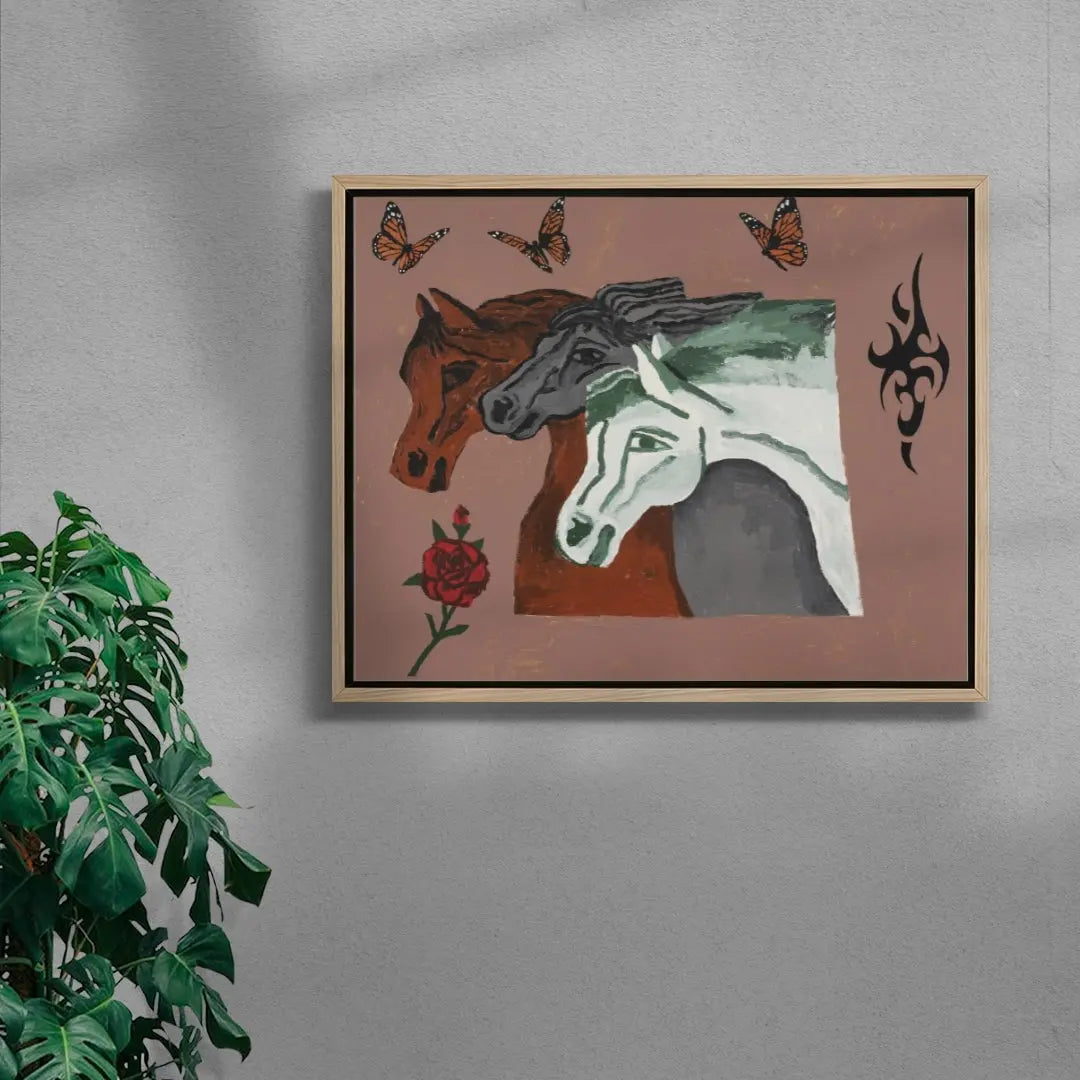 Pharaohs Horses contemporary wall art print by Colby Edwards - sold by DROOL