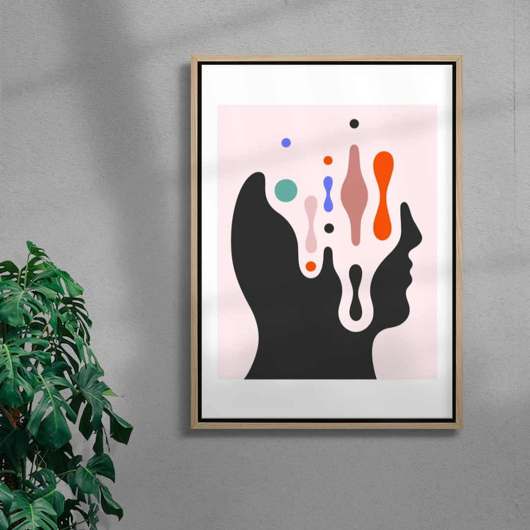 Transcended Profile contemporary wall art print by David Vanadia - sold by DROOL
