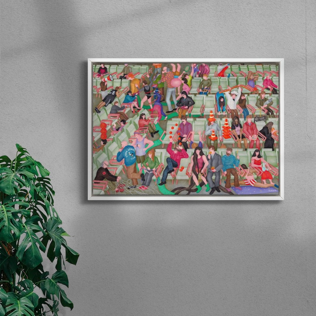 World Records' Waiting Room contemporary wall art print by Daukantė - sold by DROOL