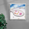 Spoonful contemporary wall art print by Oriane Jeanselme - sold by DROOL