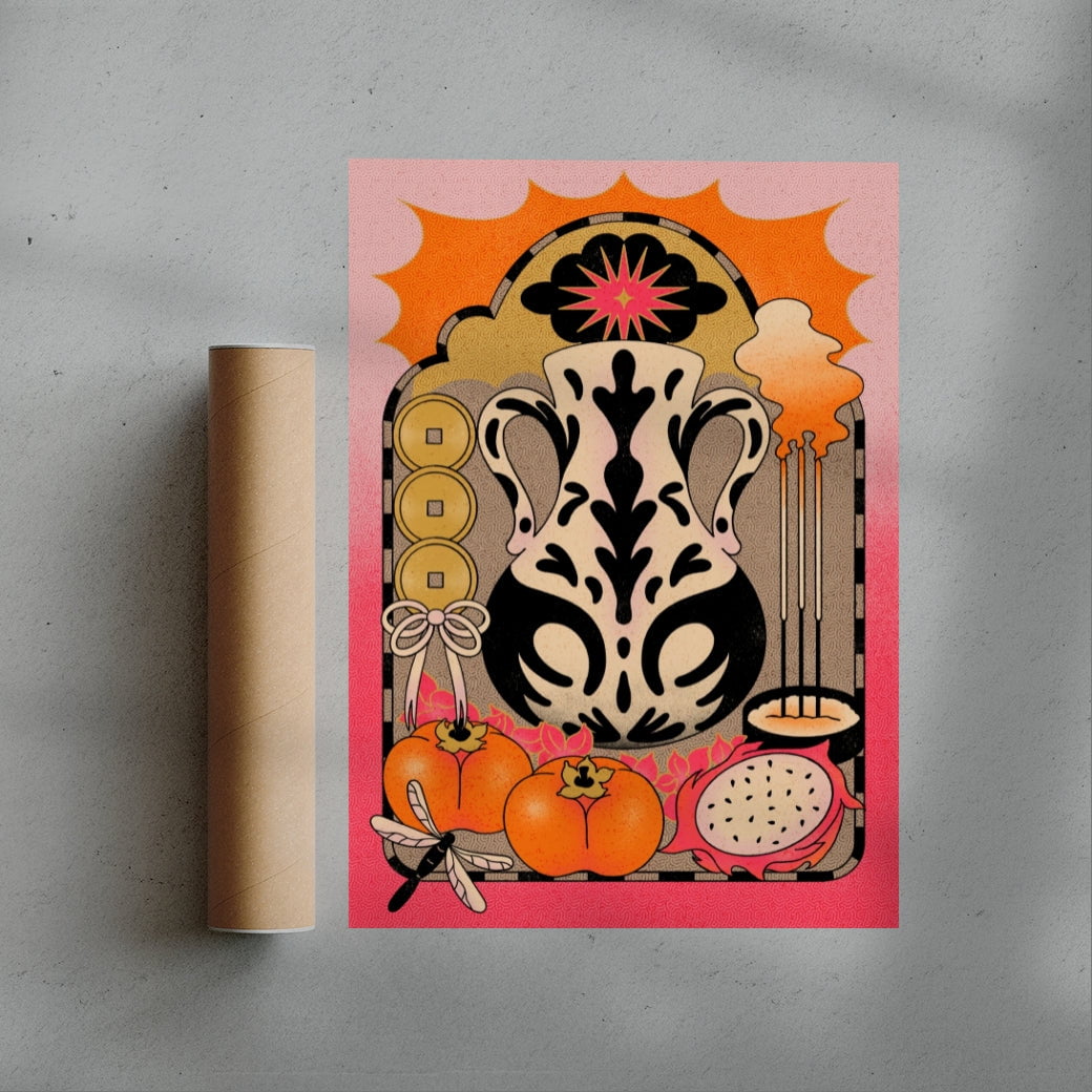 Rituals contemporary wall art print by Erica Lee - sold by DROOL