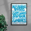 Working days contemporary wall art print by Jorge Santos - sold by DROOL