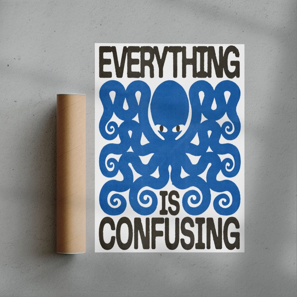 Everything Is Confusing contemporary wall art print by Alexander Khabbazi - sold by DROOL