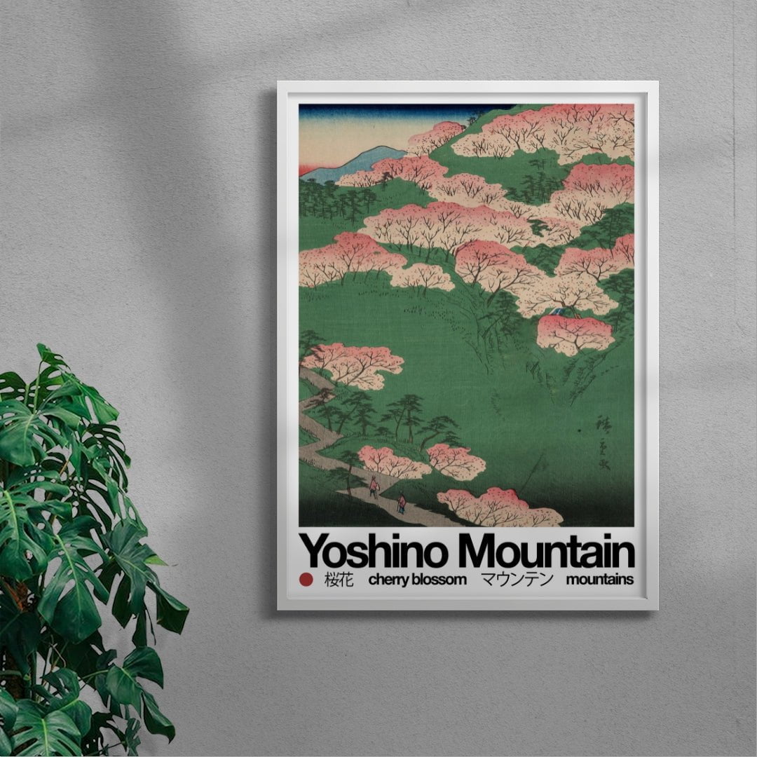 Yoshino Mountain - UNFRAMED contemporary wall art print by George Kempster - sold by DROOL