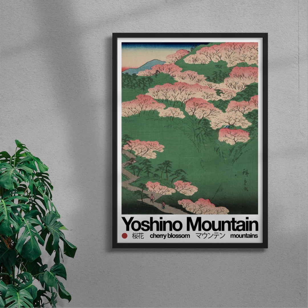 11.7x16.5" (A3) Yoshino Mountain - UNFRAMED contemporary wall art print by George Kempster - sold by DROOL